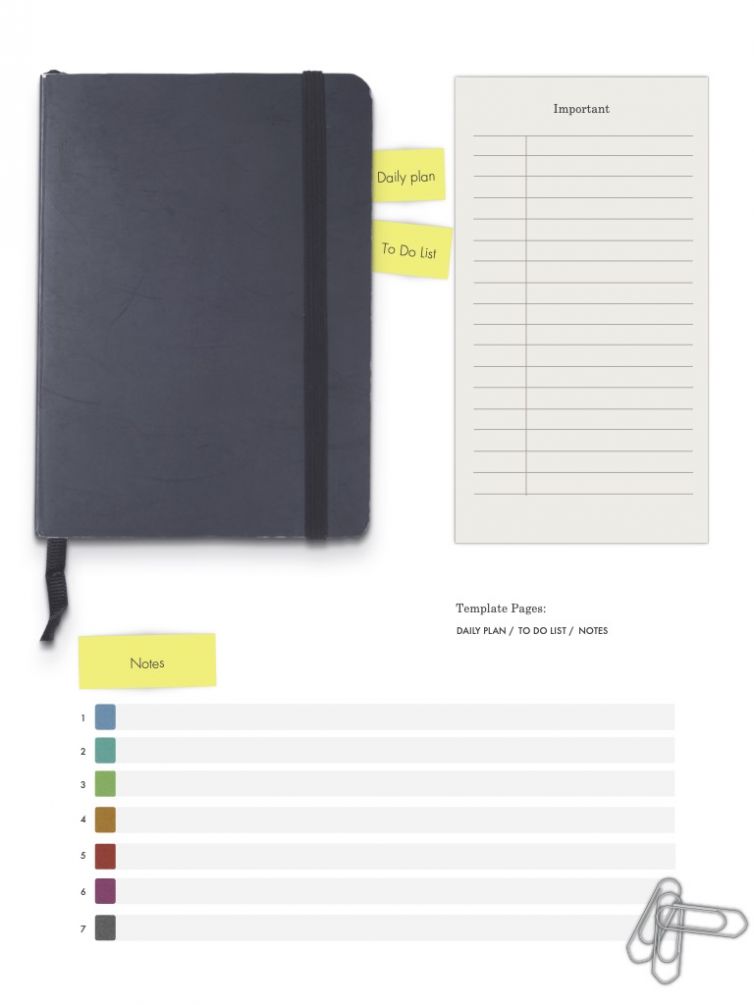 FREE DIGITAL NOTES – TO DO LIST – DAILY PLANNER