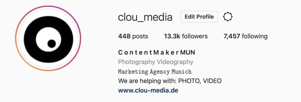 BIO Clou Media Instagram